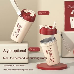 Factory Direct Supply High Color Value Portable Lanyard Modern Design 304 Stainless Steel Drinking <b>Cup</b> for Coke Coffee As a Gift - Product Image 2