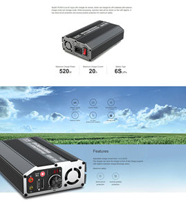 Ventes chaudes SKYRC PC520 520W 20A 6S Chargeur rapide d'équilibrage de batterie Lipo avec affichage numérique LED Chargeur LiPo pour RC FPV - Product Image 3