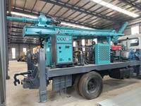 Foreuse de puits d'eau sur camion 350M 300M, machine de forage de puits