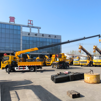 Grue de chargement Xinguo de qualité fiable, 6,5 tonnes, avec flèche télescopique, caisse de chargement, moteur, boîte de vitesses, pompe, système entièrement hydraulique pour