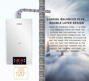 Chaudière murale combinée à affichage LCD au <span class=keywords><strong>gaz</strong></span> naturel de qualité supérieure pour le chauffage domestique dans la salle de bain, la chambre et le salon - Product Image 3