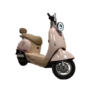 Pink <b>Electric</b> <b>Scooter</b> Sports Model <b>With</b> Beige <b>Seat</b> And Front Light - Product Image 3