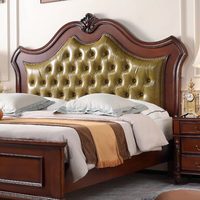 Ensemble de chambre à coucher en bois massif de style américain, luxe, antique, vintage, durable, de qualité supérieure, pour salle à manger et chambre d'hôtel