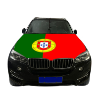 Drapeau national du Portugal pour capot de voiture et couvercle de moteur 120x150cm Style sportif 87% Polyester + 13% Spandex Tissu Vente directe d'usine