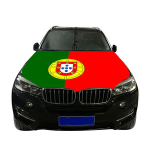 Drapeau national du <span class=keywords><strong>Portugal</strong></span> pour capot de voiture et couvercle de moteur 120x150cm Style sportif 87% Polyester + 13% Spandex Tissu Vente directe d'usine - Product Image 3