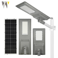 Lampadaire solaire LED tout-en-un de haute qualité pour l'extérieur, route, autoroute, en aluminium moulé sous pression, étanche IP66, 100W 200W