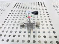 Válvula de Diafragma Neumática VALLOK de Acero Inoxidable 316L UHP de 1/4'' con Sello Frontal VCR para Sistema de Suministro de Aceite para Semiconductores, 3 Años de Garantía