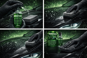 GRAPHONEX Borophene Pro Revestimiento Cerámico Nano para Autos con Boronio Mejorado 50ml |   Durabilidad Extrema Ultra Hidrofóbica Resistencia a los Arañazos - Product Image 2