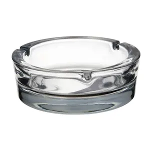 Custom luxury portable car tabletop crystal glass cigar ashtray