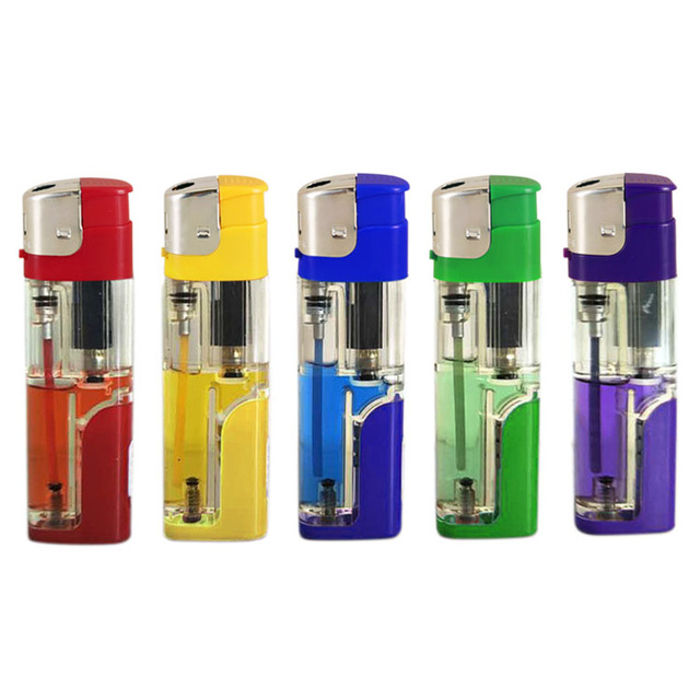 Camping Portable ultra Thin Electric Lighter Cute Mini Electronic Metal Gun Lighter Electronic LED Lighter