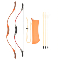 Arc traditionnel STARCN 80/100 cm pour enfants, en bois massif, force de tir 8-18 lbs, jouet de tir à l'arc sûr pour enfants, encourage l'activité en plein air