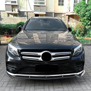 Mercedes-Benz Front Lip Splitter Carbon Fiber Texture ABS 2016-2019 AMG Line Style - Product Image 3