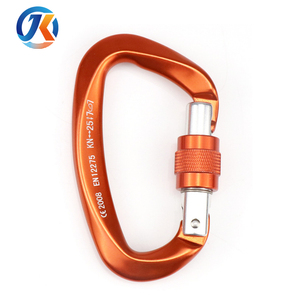 Alluminio D Forma di Vite di Bloccaggio 25KN <span class=keywords><strong>Arrampicata</strong></span> <span class=keywords><strong>Moschettone</strong></span> - Product Image 4
