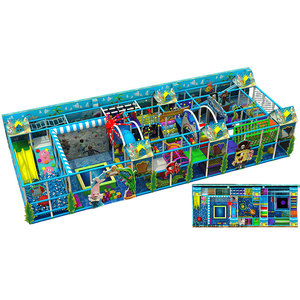 Marine Pirate Ship <b>Indoor</b> Playground,ball Pit <b>Slide</b>,roller Expansion,tube <b>Slide</b> Carousel,22*8*3.6m 176sqm 1895sqft 72*26*12ft - Product Image 6
