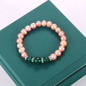 Wholesale 8mm Nearly Baroque <b>Freshwater</b> <b>Pearl</b> <b>Bracelet</b> Small Commodity From Yiwu Stall Source Jewelry - Product Image 1