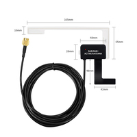 Récepteur Radio Dab dans l'antenne de voiture Adaptateur DAB + numérique Boîte de tuner auxiliaire Antenne de boucle amplifiée USB Audio Radios de décodage Android