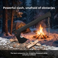 Hache tactique multifonctionnelle de survie pour le camping en plein air, la coupe de bois, les situations d'urgence en voiture, avec manche en plastique, personnalisable OEM Sipto DIY