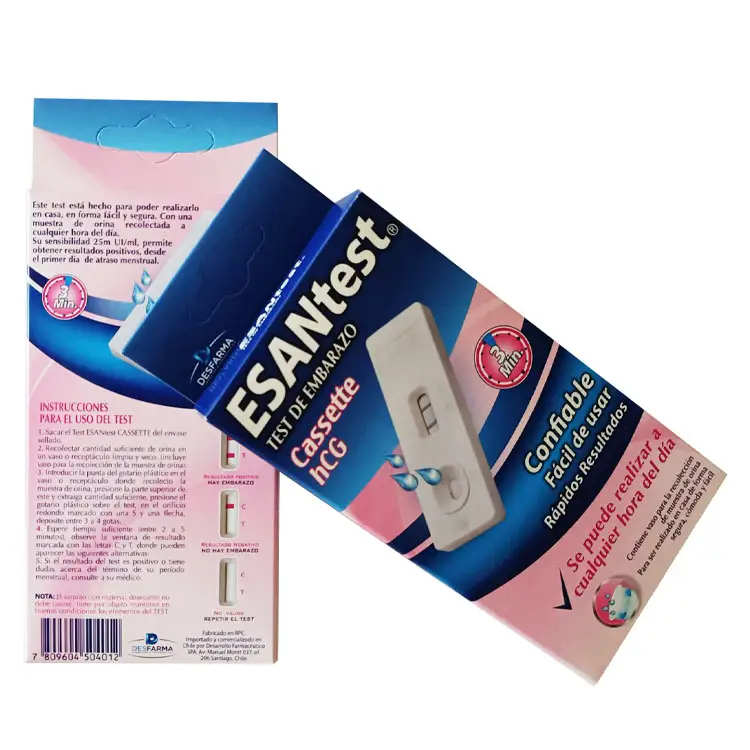 Test d'ovulation d'urine Test rapide Feuilles non coupées Kit à usage domestique/Kit de test de grossesse urinaire de bande/Cassette/Midstream