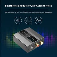 Çift Yönlü Analogdan Dijitale Ses Dönüştürücü, RCA/3,5 mm'den Optik SPDIF'ye, TV, PC, Amplifikatör için Dijitalden Analoga Adaptör
