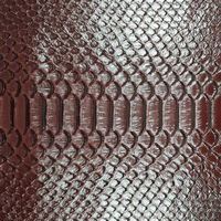 Nouveau cuir PU à effet écaille de serpent tridimensionnel pour bagages de luxe et articles de décoration intérieure