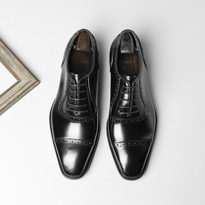 Chaussures habillées pour hommes en cuir véritable, best-seller, de haute qualité, durables, avec doublure intérieure en cuir de vachette, lacets, imperméables. - Product Image 3