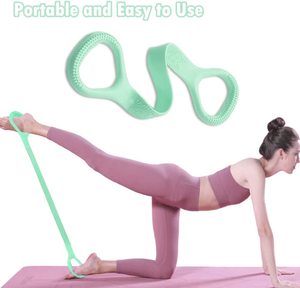 Jianyi thể thao bán buôn 8-nhân vật thiết bị tập thể dục Yoga phụ trợ đào tạo hộ gia đình cánh tay trở lại đào tạo Dây đàn hồi - Product Image 6