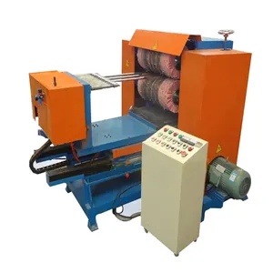 Automatic SS aluminum square tube round pipe polishing machine for double side