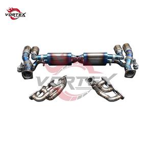 Escape Completo VORTEX Grado 5 Ti Valvetronic para Porsche 911 991.1/991.2 3.0T 2012-2019, Colector + Catback, Punta Quemada, Instalación Directa - Product Image 4