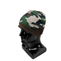 Bonnet d'hiver en tricot gaufré 100 % coton personnalisé OEM, doublure en jersey, bonnet doux et chaud pour l'alpinisme, le ski et le quotidien