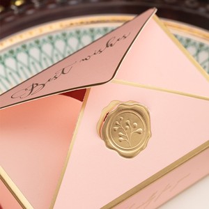 Caja de Embalaje de Chocolate para Fiestas de <span class=keywords><strong>Navidad</strong></span> y Cumpleaños, Sobre de Papel para Dulces de Boda, Caja de Regalo - Product Image 4