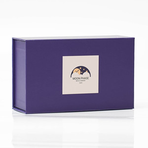 Custom logo Purple <b>Magnetic</b> Gift Paper <b>Box</b> Recyclable Rigid Cardboard Packaging <b>Box</b> with Magnet Flip Lid - Product Image 4