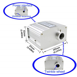 Kit de lumières étoiles en fibre optique Mitsubishi Eska 10W, 0,75 mm / 1 mm, 150 à 400 étoiles, 2/3/4/5 m, DIY, couleurs mélangées, super brillantes - Product Image 2
