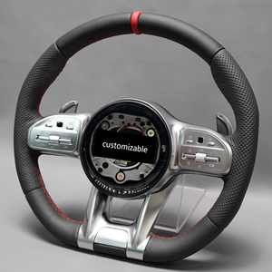 Volante <span class=keywords><strong>de</strong></span> Cuero Negro en Oferta para Mercedes-Benz GT CL SL GL ML W212 W176 W205 CLA CLS E300 C63 GLA GLC A45 E63 S63 - Product Image 6