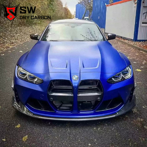 Calandre avant double en fibre de carbone sèche pour BMW G80 M3 G82 G8X M4 Competition <span class=keywords><strong>2020</strong></span>+ - Product Image 4