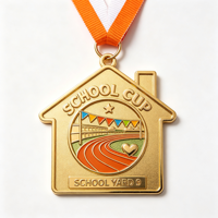 Médailles sportives personnalisées avec logo en or - Médailles de vainqueur gravées pour les compétitions et événements sportifs