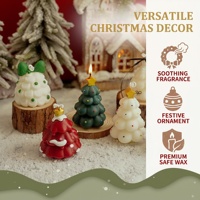 Weihnachtsbaum-förmiges Duftkerzen-Set Handgemachte Sojawachs-Aromatherapie-Kerzen für Heimdekoration Feiertagsgeschenk