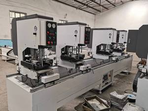 Máy hàn liền mạch hai đầu cửa sổ cửa ra vào UPVC chất lượng cao của Trung Quốc, dây chuyền sản xuất cửa sổ cửa ra vào PVC - Product Image 4