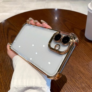 Funda Transparente Rígida de Acrílico para iPhone 17 15 16 ProMax 14 13 12 11, Carcasa Protectora Antigolpes con Amortiguación - Product Image 1