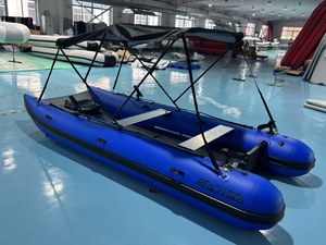 <span class=keywords><strong>Bateau</strong></span> Catamaran Gonflable REACHSEA CAT400 400cm Bleu avec Auvent et Porte-Canne à Pêche - Product Image 6