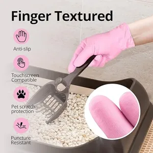 100PCS Professional Disposable Neoprene Gel Gloves UV Double <b>Latex</b> Free Cleaning Kitchen Cooking Tattoo Beauty Esthetician - Product Image 2