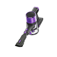 Aspirateur balai sans fil léger, autonomie de 45 minutes, technologie cyclonique rechargeable pour la maison, les poils d'animaux, les tapis et les sols durs