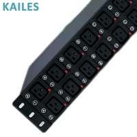 PDU Inteligente KAILES (KLS) ZD Rack 32A 346-415Vac con 12 Tomas C19 con Bloqueo Anticaída para Rack de Servidores de Centro de Datos