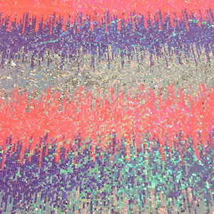 제조업체 직접 판매 패션 여성 의류 스팽글 원단 무대 원피스 대 한 유행 스타일 원피스 그라디언트 원단 - Product Image 1