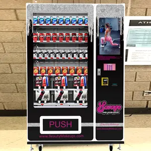 Electronic Touch Screen Lashes Vending Machine With Advertising Screen Eyelash Vending Machines