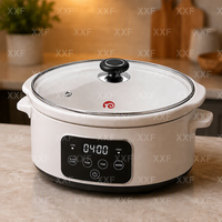 Couvercle en verre trempé avec bouton de commande différent, couvercle de pot en verre, couvercle de poêle en verre pour wok, couvercle de remplacement pour ustensiles de cuisson
