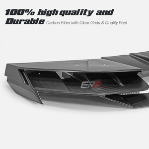 Diffuseur arrière décoratif pour Aventador LP700 - Fibre de carbone 2013-2017 Installation facile - Product Image 4