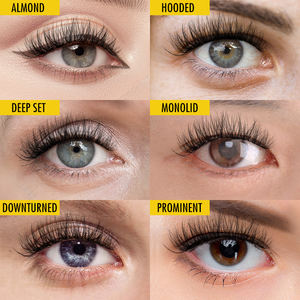 Ingrosso ciuffo striscia naturale Demi ciglia campione libero ciglia occhio di gatto Mini valigia scatola di imballaggio Cilios Pestanas Naturales - Product Image 4