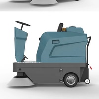 Balayeuse autoportée industrielle Everlift M-1250, aspirateur électrique pour voirie et routes, machine de nettoyage automatique pour entrepôts