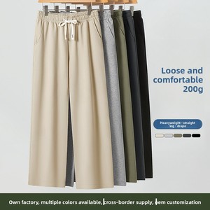 <span class=keywords><strong>Pantaloni</strong></span> in misto cotone pesante da 220g per uomo e <span class=keywords><strong>donna</strong></span>, taglie forti, a gamba dritta, vestibilità ampia, in maglia, lunghi, per l'autunno - Product Image 6