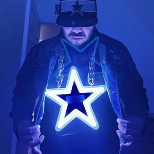 Su misura lo spirito di squadra ha condotto il Logo luce al Neon collana sportiva catena prodotti <span class=keywords><strong>Cheerleading</strong></span> con accessorio squadra di calcio - Product Image 3